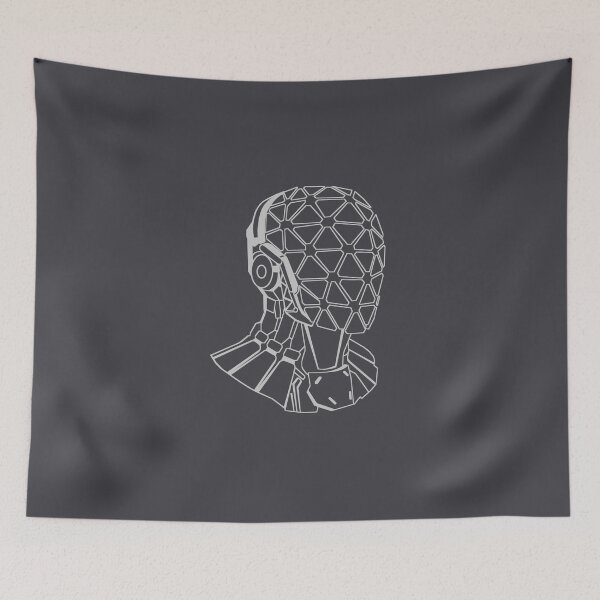 Item preview, geometric sci fi space helmet designed and sold by sami123456.