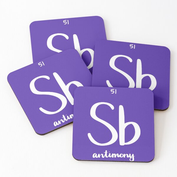 Item preview, Antimony - Periodic Table of the Elements designed and sold by Hodgepodge Bricolage.