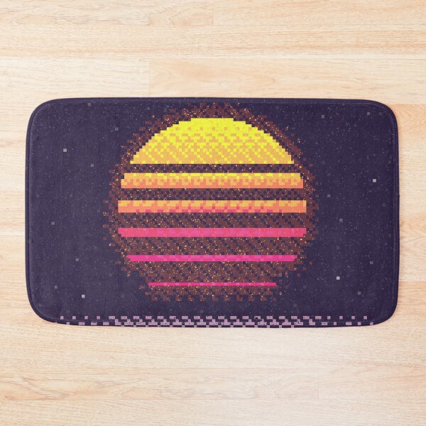 Item preview, 1980s Pixel Neon Sunset designed and sold by 88rhinos.