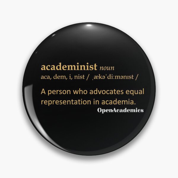 Item preview, OpenAcademics Academinist noun (gold/black) designed and sold by OpenAcademics.