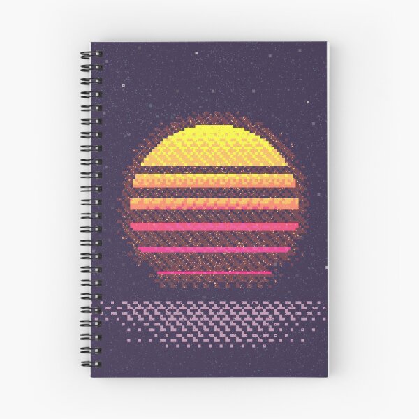 Item preview, 1980s Pixel Neon Sunset designed and sold by 88rhinos.