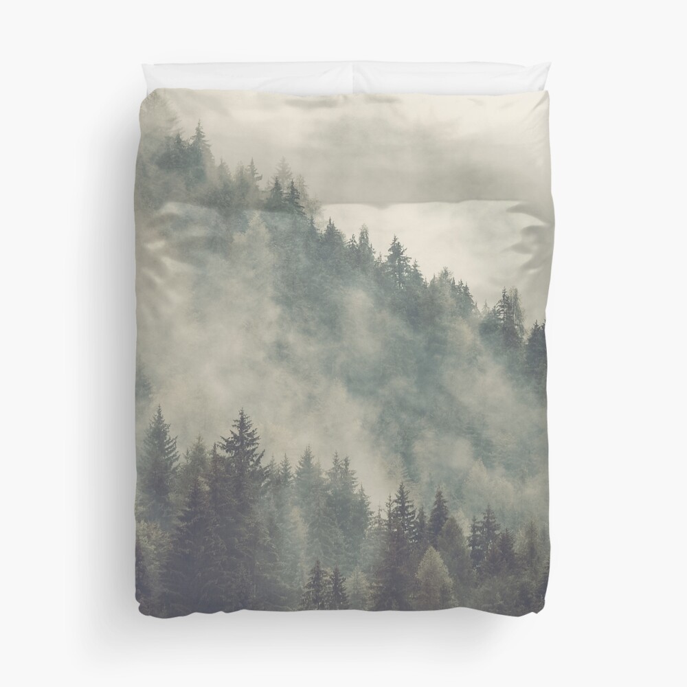 Nordic Mountain Mist Duvet Cover
