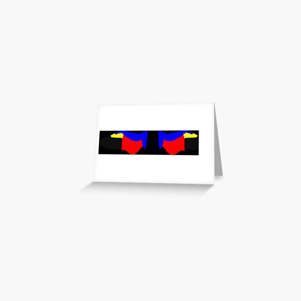Spread Angel Wings in Polyamorous Pride Flag Colors Greeting Card