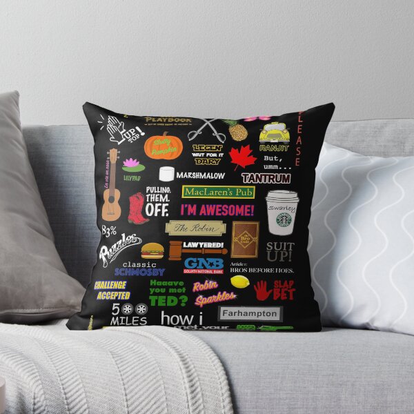 How I Met Your Mother | HIMYM | TV Show | Collage Throw Pillow