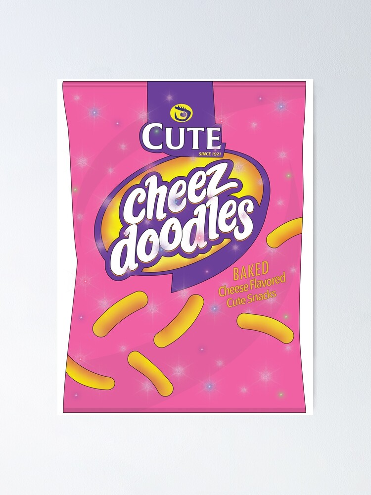"Cute Cheese Doodles" Poster by claudru Redbubble