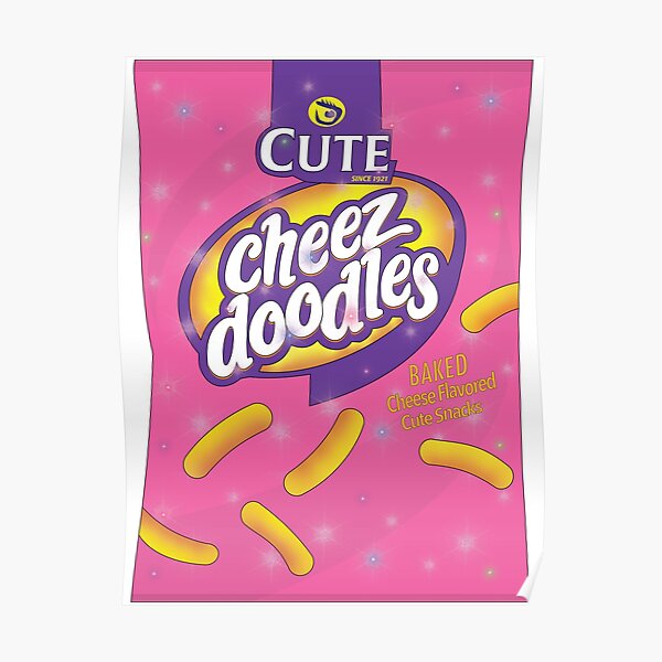 "Cute Cheese Doodles" Poster by claudru Redbubble