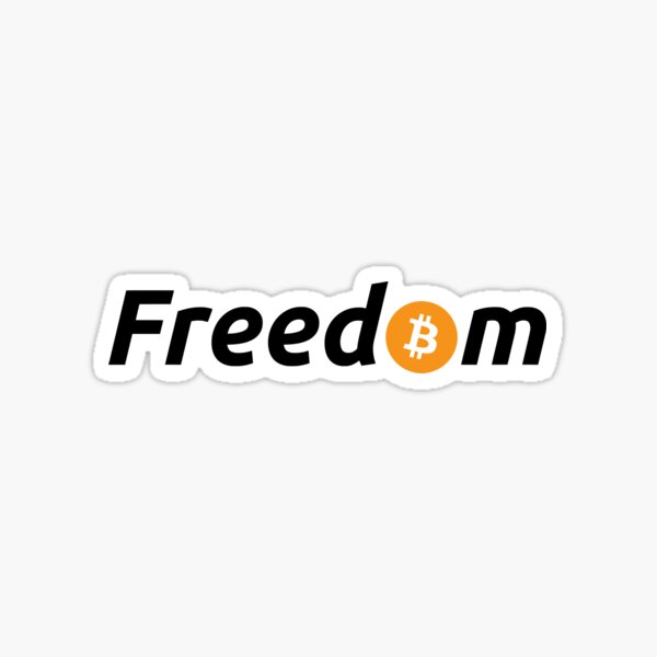 Bitcoin Freiheit Sticker