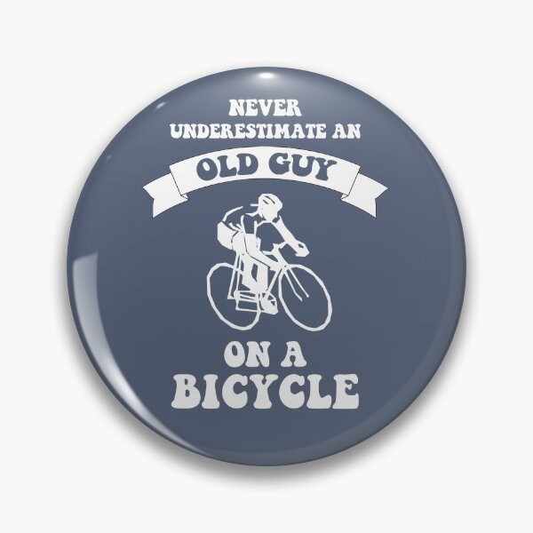 Item preview, Never Underestimate An Old Guy on a Bicycle designed and sold by bullshirter.