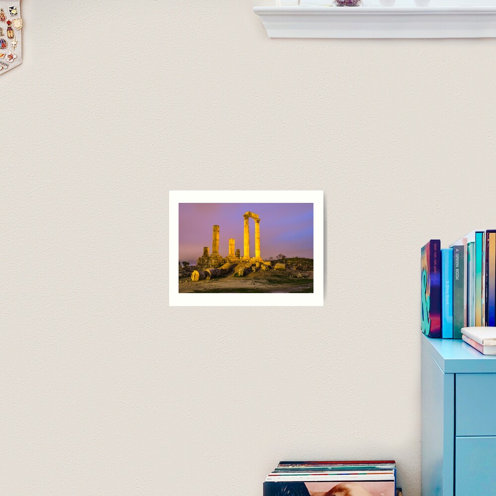 Temple of Hercules in Amman, Jordan Art Print
