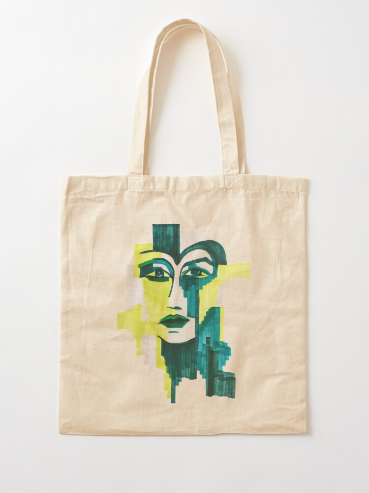 Painting Portraits on Tote Bags