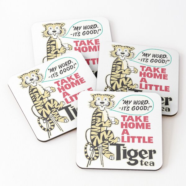 Item preview, Vintage Tiger Tea (Caversham, Dunedin) Illustration designed and sold by 4amStudio.