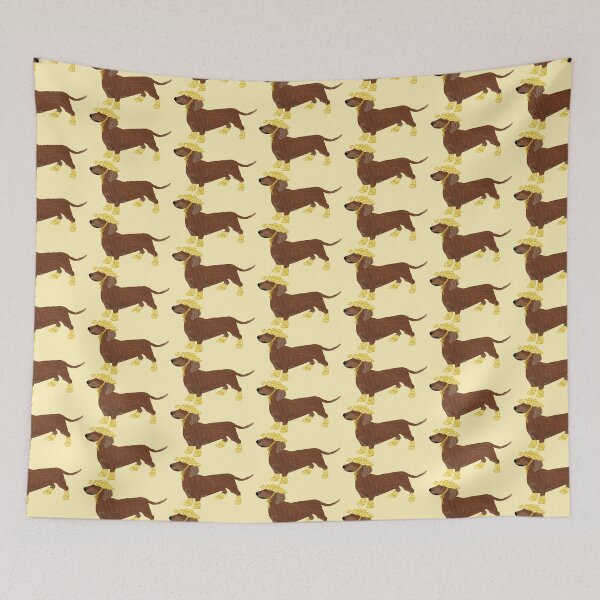 Item preview, Dachshund with Rain Gear designed and sold by ShelbyGrace-Art.
