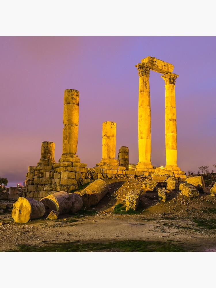 Temple of Hercules in Amman, Jordan by bertbeckers