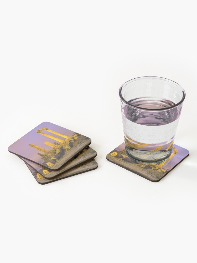 Alternate view of Temple of Hercules in Amman, Jordan Coasters (Set of 4)