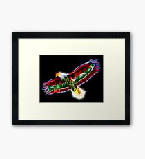 Medicine Wheel Totem Animals by Liane Pinel- Thunderbird Framed Print