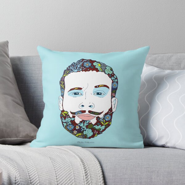 A man of nature Throw Pillow