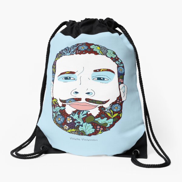 A man of nature Drawstring Bag