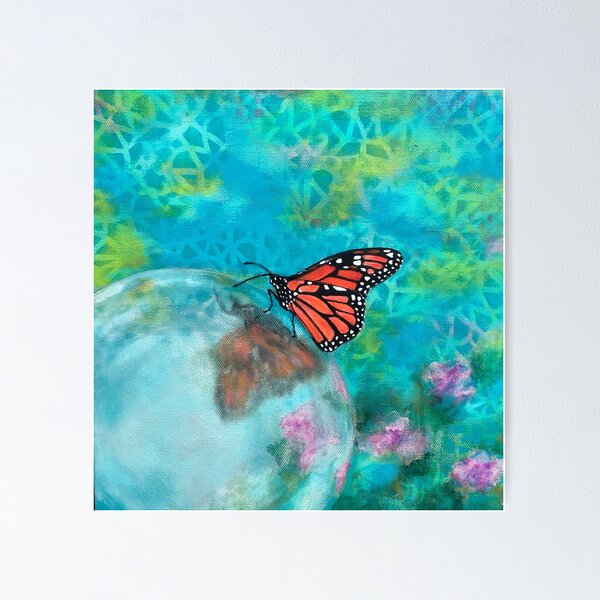 Item preview, Monarch on Gazing Ball designed and sold by Chellesmith333.