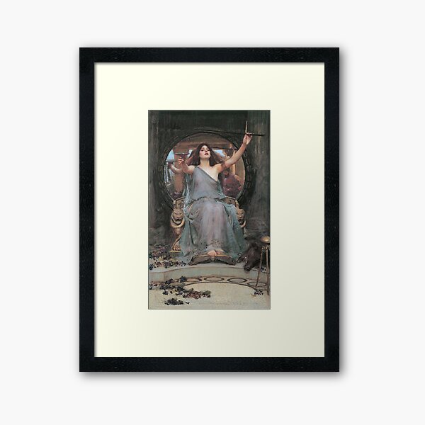 Circe Offering the Cup to Ulysses by John William Waterhouse Framed Art Print