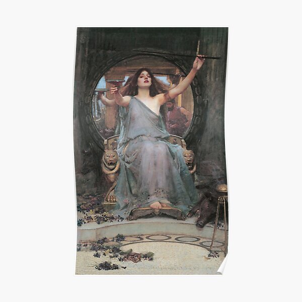 Circe Offering the Cup to Ulysses by John William Waterhouse Poster