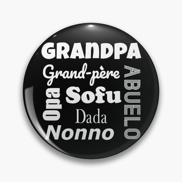 Item preview, Grandpa in Different Languages - White designed and sold by ML-Design-Guy.