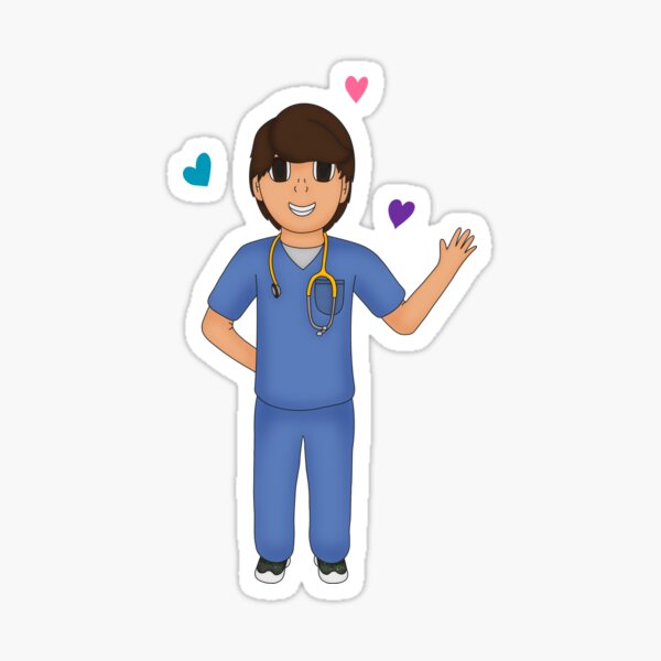 Nurse Angel Sticker