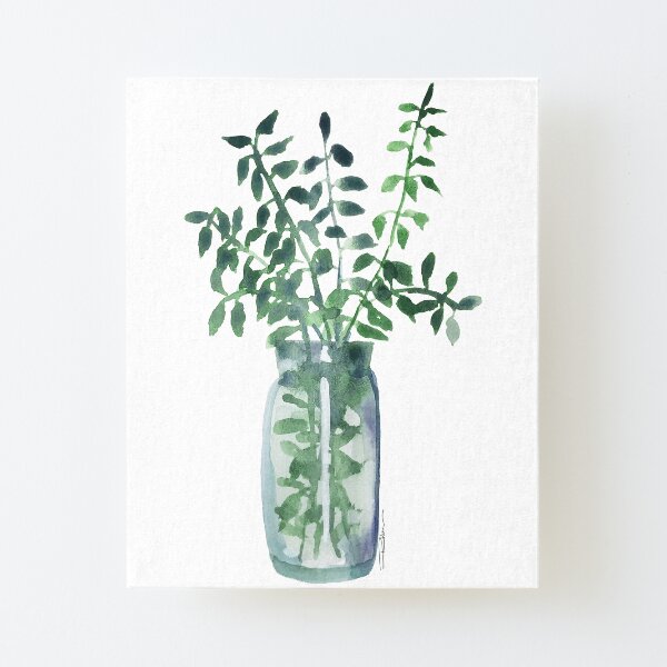 Fresh Eucalyptus Cuttings Canvas Mounted Print