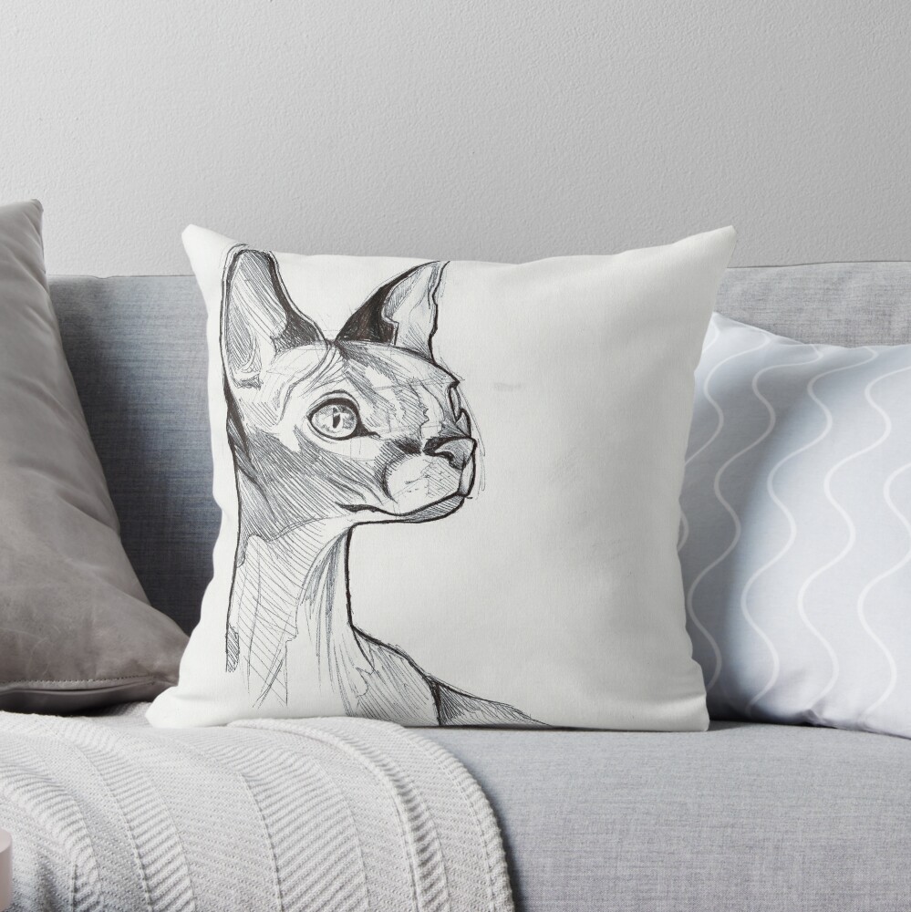 Item preview, Throw Pillow designed and sold by e-pona.