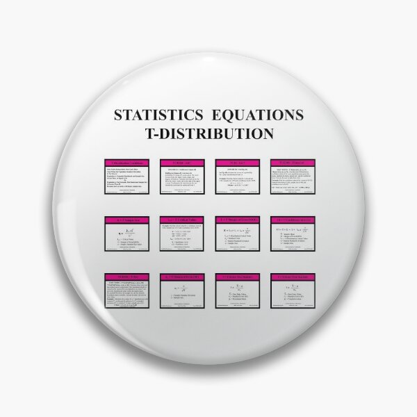 Item preview, T-Distribution One Population, The StatsiticsMatrix at Redbublle 2020 designed and sold by Mark Stansberry.