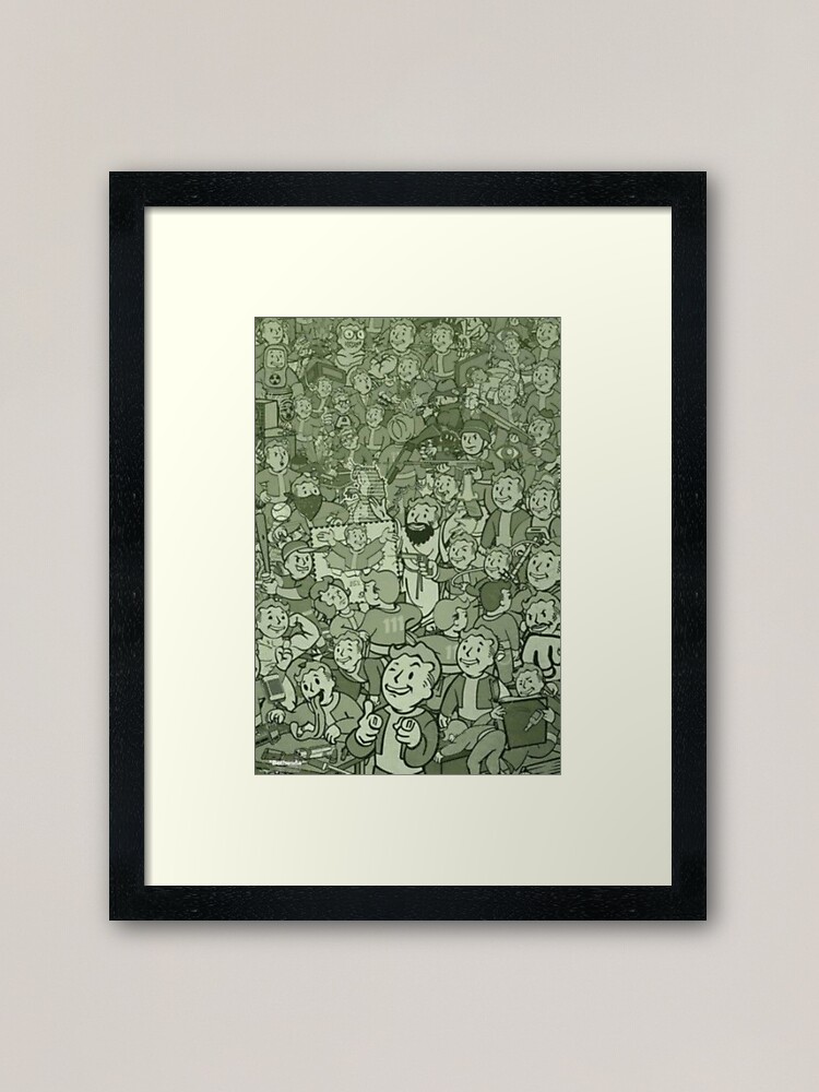 Fallout Framed Art Print By Michtopich Redbubble