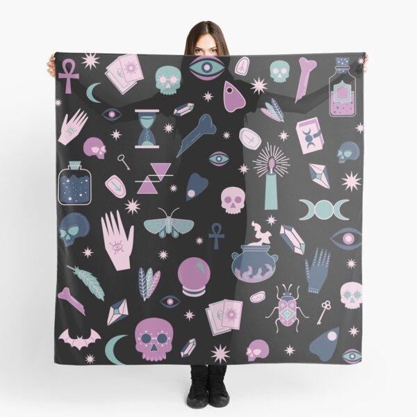Witchy Pattern Light Magic Scarf