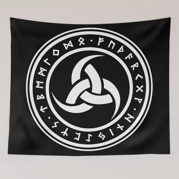 Item preview, Triple horn of Odin with runes designed and sold by S.F.Pater.