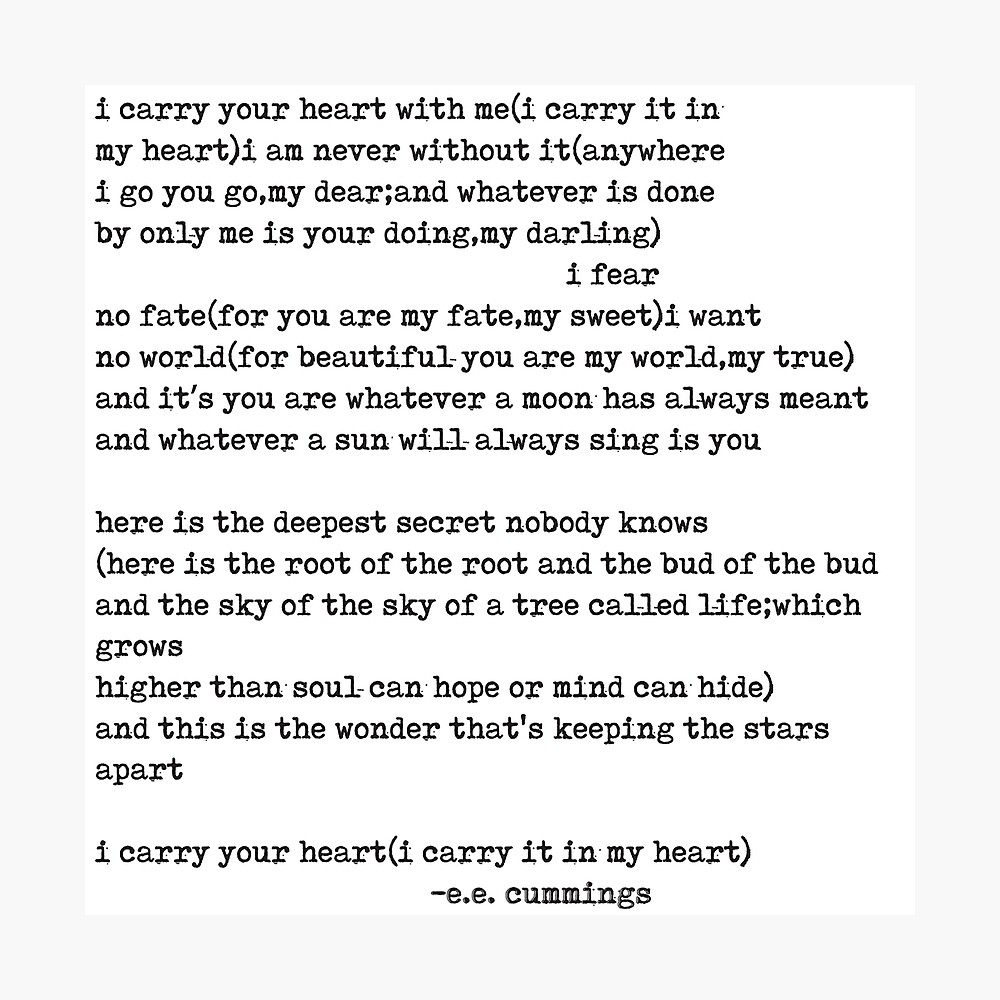 i carry it in my heart poem