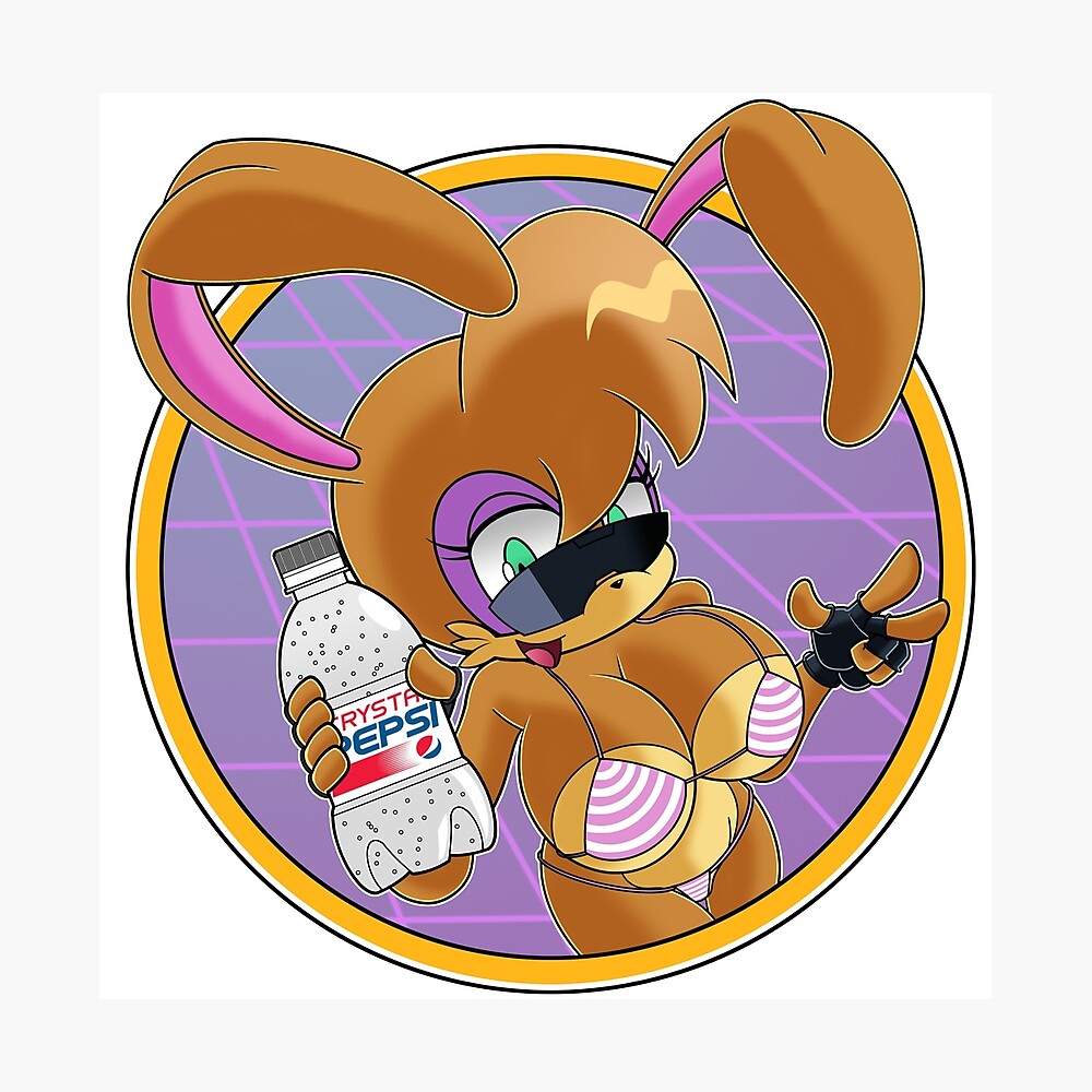 Bunnie Rabbot Crystal Bepis Poster Von Mobianmonster Redbubble