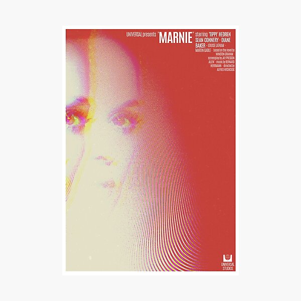 Marnie (1964) - Movie poster design Photographic Print