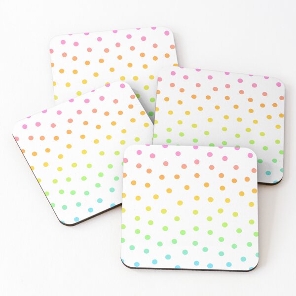 Item preview, Rainbow Gradient Dots on White designed and sold by passionatelyem.