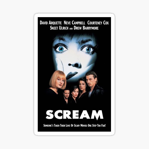Cartel de la película Scream Pegatina