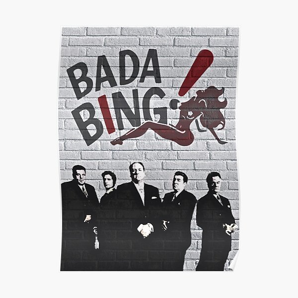 Les Sopranos - Style Bada Bing Banksy Poster