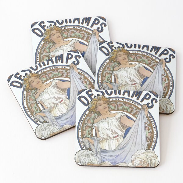 Item preview, 1897 Bleu Deschamps Alphonse Mucha designed and sold by digitalvintage.
