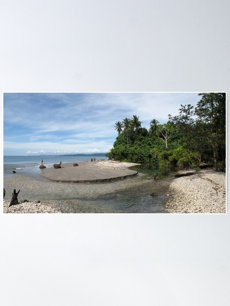 Alternate view of Creek mouth at Waterfall Bay Poster