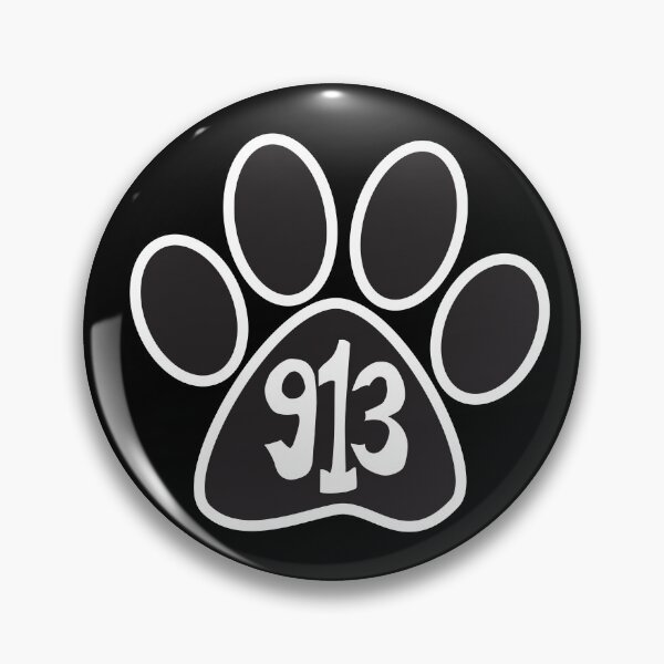 Item preview, Hand Drawn Kansas Paw 913 Area Code designed and sold by itsrturn.