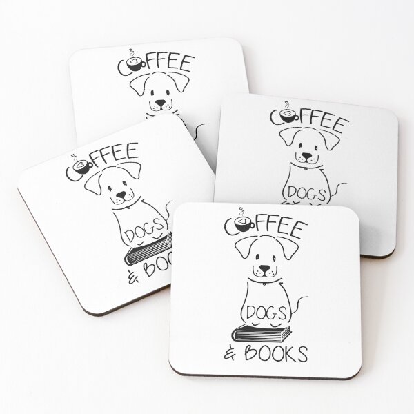 Item preview, Coffee Dogs & Books designed and sold by Benvuza.