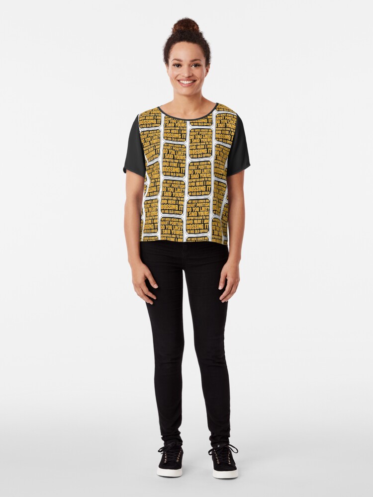 Alternate view of I Reported My Boss Chiffon Top