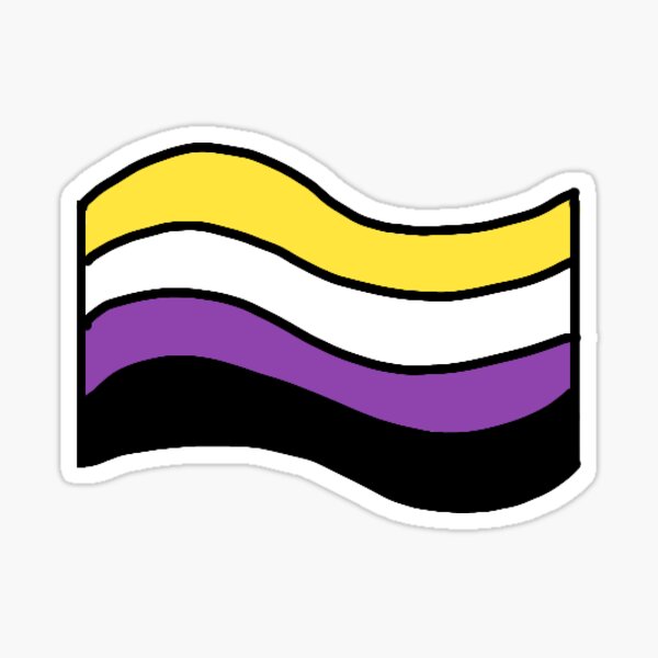 "NonBinary Pride Flag" Sticker for Sale by sarahwelker Redbubble