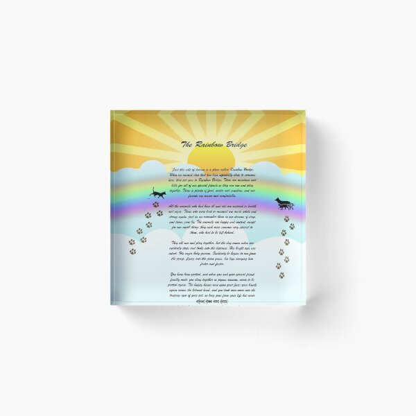 Item preview, The Rainbow Bridge Pet Poem designed and sold by Delights.