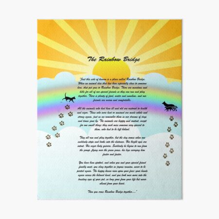 Download The Rainbow Bridge Art Board Prints Redbubble