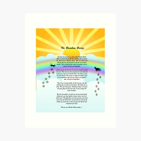 Item preview, The Rainbow Bridge Pet Poem designed and sold by Delights.