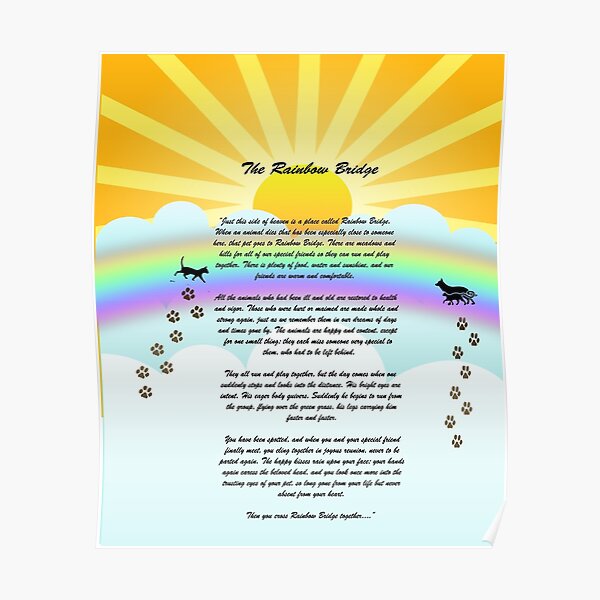 The Rainbow Bridge Pet Poem
