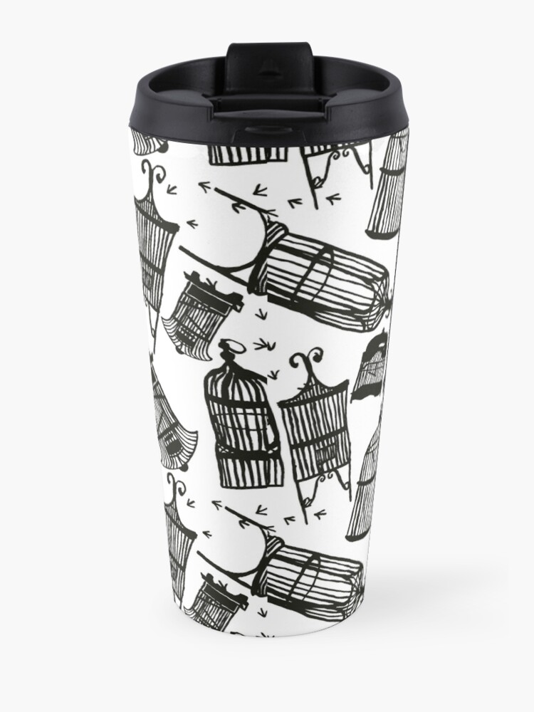 Alternate view of Fly Away Home Birdcage Travel Mug