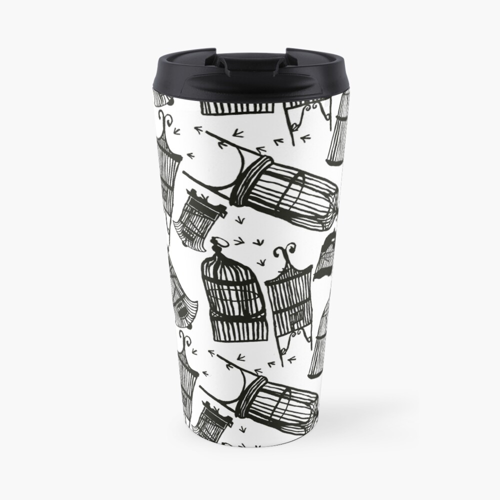 Fly Away Home Birdcage Travel Mug